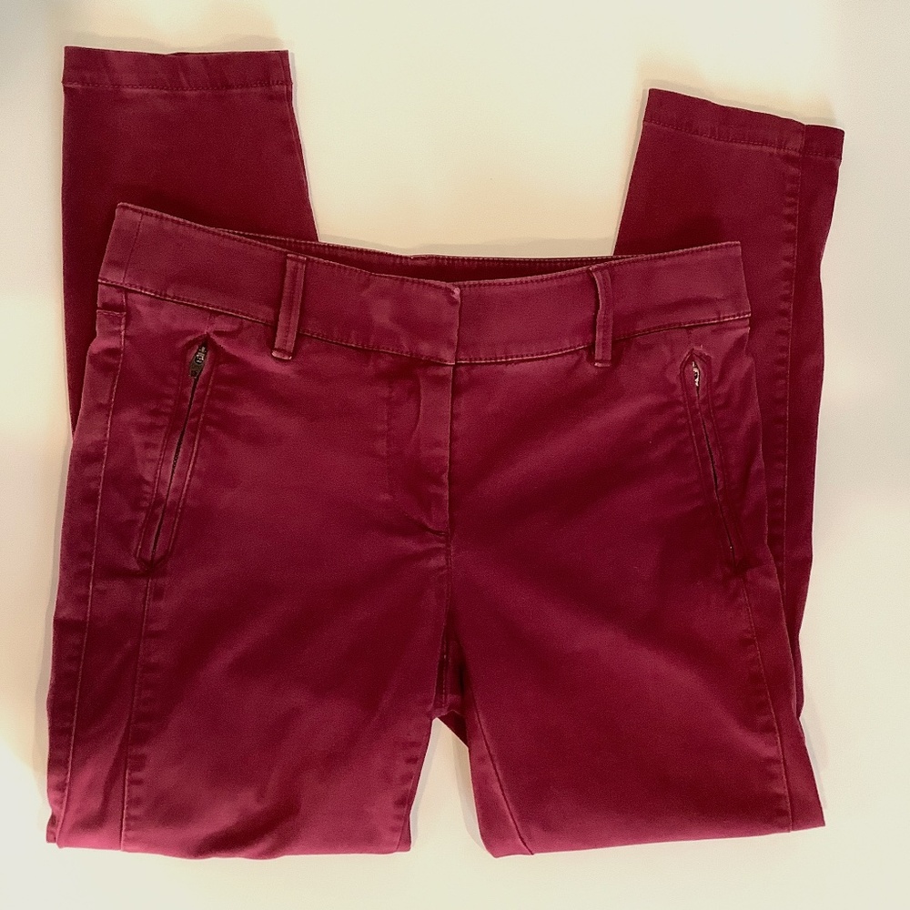 Berry red pants